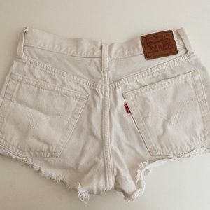Vintage White Levi Shorts